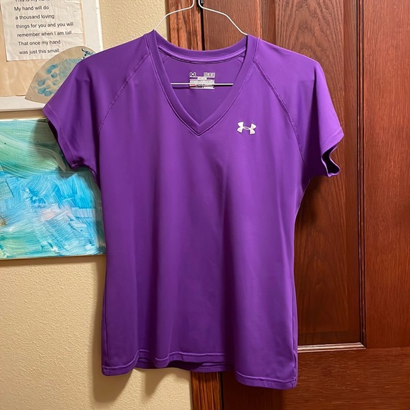 Purple Under Armour Workout Shirt - Picture 1 of 4
